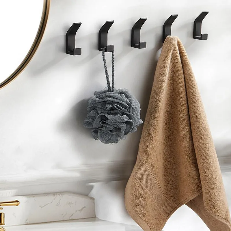 Модная черная белая стойка для ванной комнаты алюминиевая утолщенная прочная