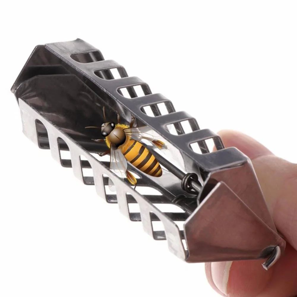 

Stainless Steel Queen Bee Catcher Cage Bees Marking Catchers Clip Durable Material Beekeeper Apiculture Tool new