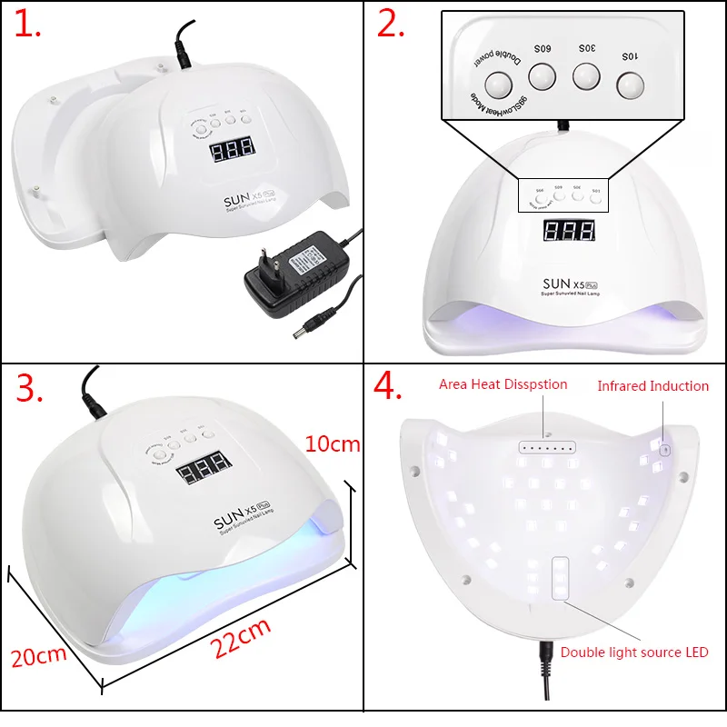 18/36 лампа для ногтей с шариками УФ-светодиодный гель-лампа Гель-лак отверждаемая
