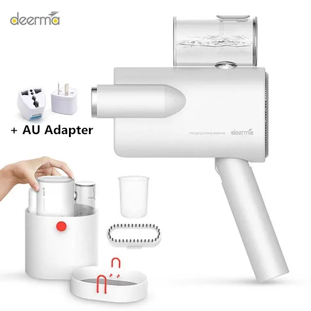 Add AU Adapter Xiaomi Deerma складной ручной отпариватель одежды паровой утюг бытовой портативный маленькая одежда стерилизация морщин - Цвет: Add AU Adapter