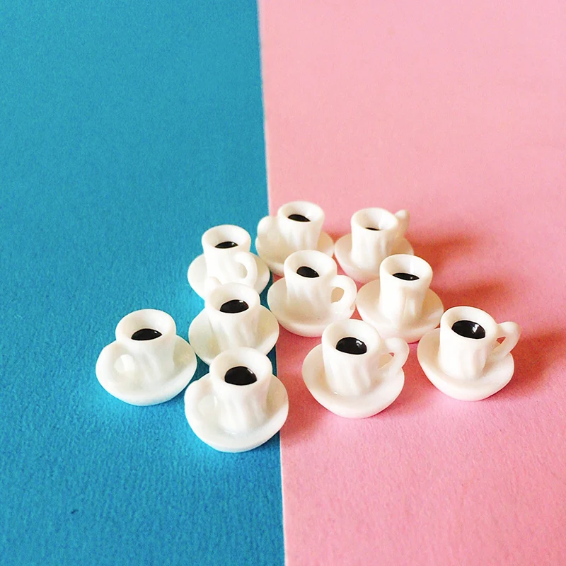 Сине красная чайная чашка/миниатюрная посуда для еды/Милая/Сказочный Садовый