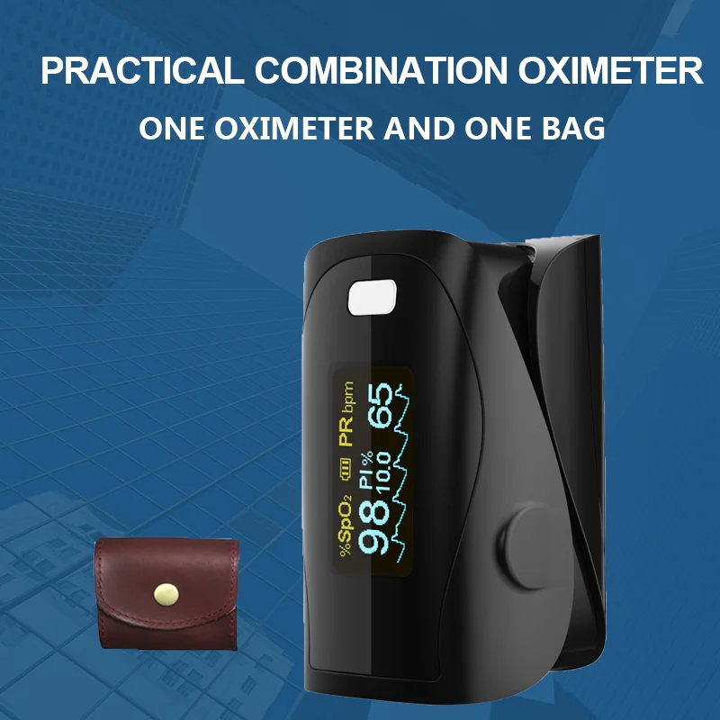 Бытовые мониторы для здоровья Пальчиковый Пульсоксиметр ABS Силиконовый датчик