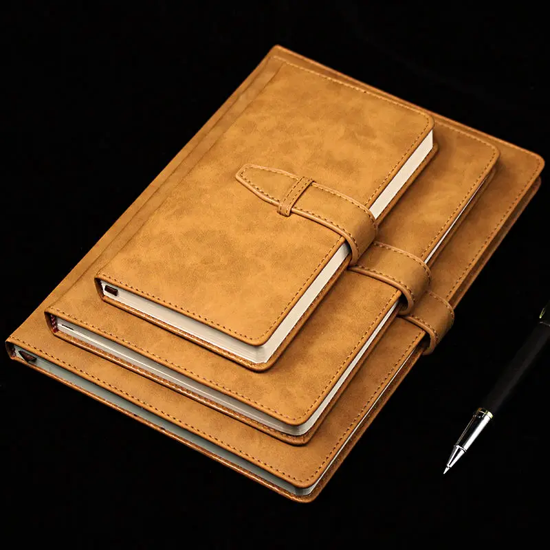 

Creative Office Leather Notebook B5 Daily Planner Agenda 2021 Hardcover Notebook A5 Business Diary Notepad Note Book cover