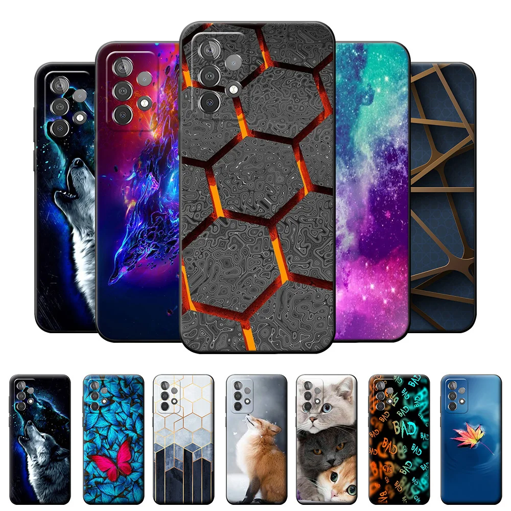 

For Samsung A32 Case Protective Shell For Samsung Galaxy A52 A32 A72 Case 4G 5G Soft TPU Phone Cover For Samsung A72 Cool