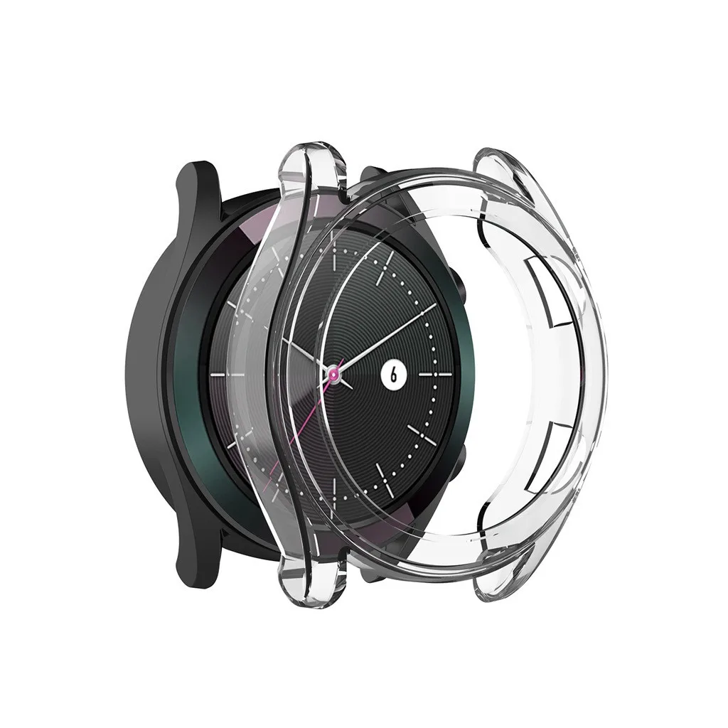 3 Для huawei-Watch GT2 42/46 мм прозрачный тонкий ТПУ защитный бампер чехол для часов - Цвет: 3
