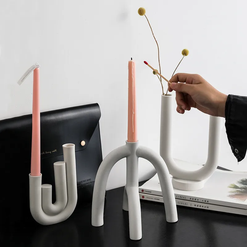 S Modern Candle Stand Home Decor Wedding Ornament Gifts