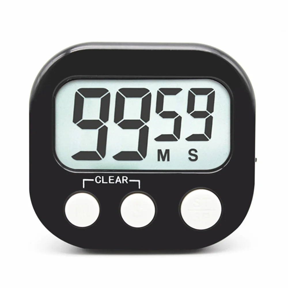 

Digital Kitchen Timer Big Digits Alarm Magnetic Backing Stand With Large LCD Display For Cooking Sports Games Kitchen Supplies