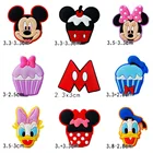 1 шт. Мультяшные Подвески Микки крокса Маус Микки Маус украшение торта Kawaii аксессуары из ПВХ розовая обувь оптовая продажа для девочек мальчиков комплект