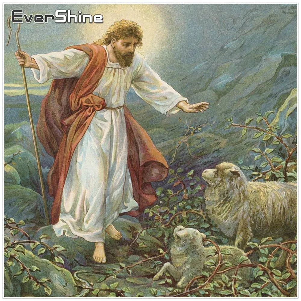 EverShine Diamond Painting Religious Icon Embroidery Full Square/round Mosaic Jesus Christ Picture Of Rhinestone|Алмазная мозаика и