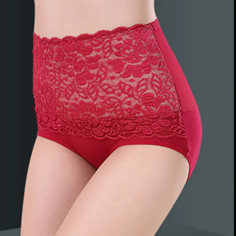 Сексуальные женские трусики кружевные прозрачные бесшовные с высокой талией