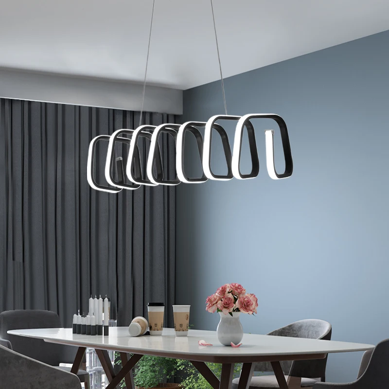 買取 カスタマイズされたモダンでシンプルな吊り下げ式LEDシーリングライト,屋内照明,リビングルーム,ベッドルーム,または階段に最適です。