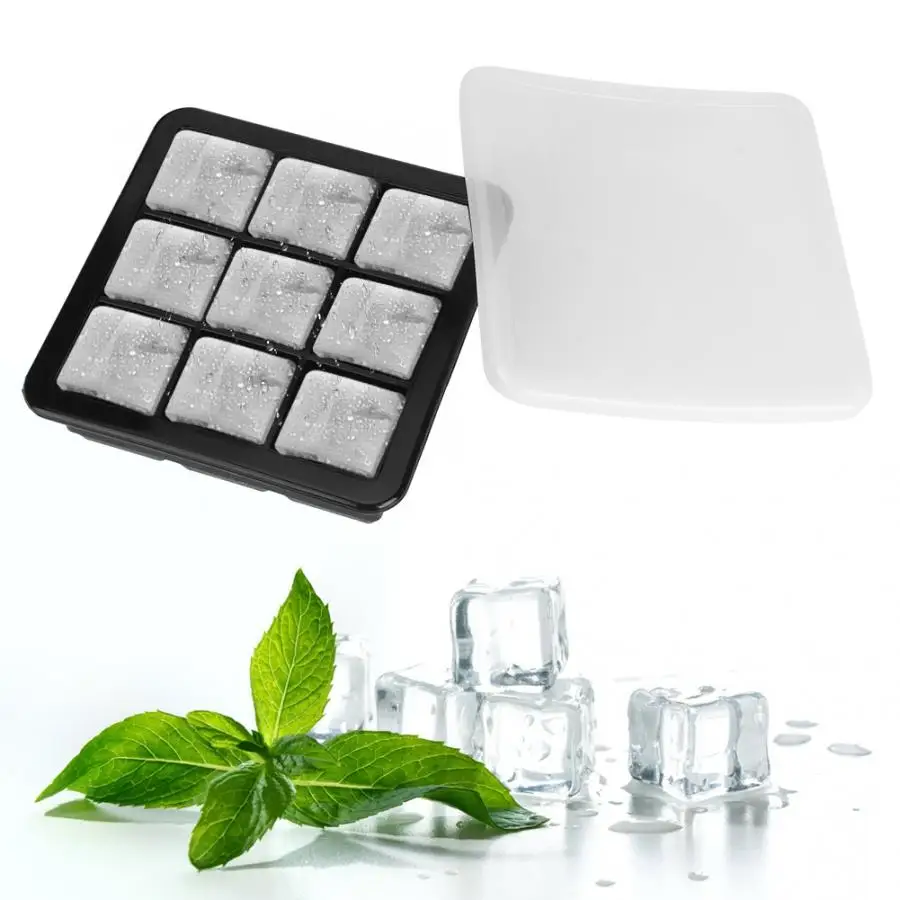9 Grids DIY Silicone Ice Maker Trays Freeze Pudding Mold Chocolate Candy Mould With Lid Kitchen Gadgets | Дом и сад