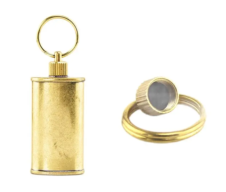 ZORRO 11 мл портативная латунная зажигалка масляная бутылочка банка 57 мм * 25 | Дом и