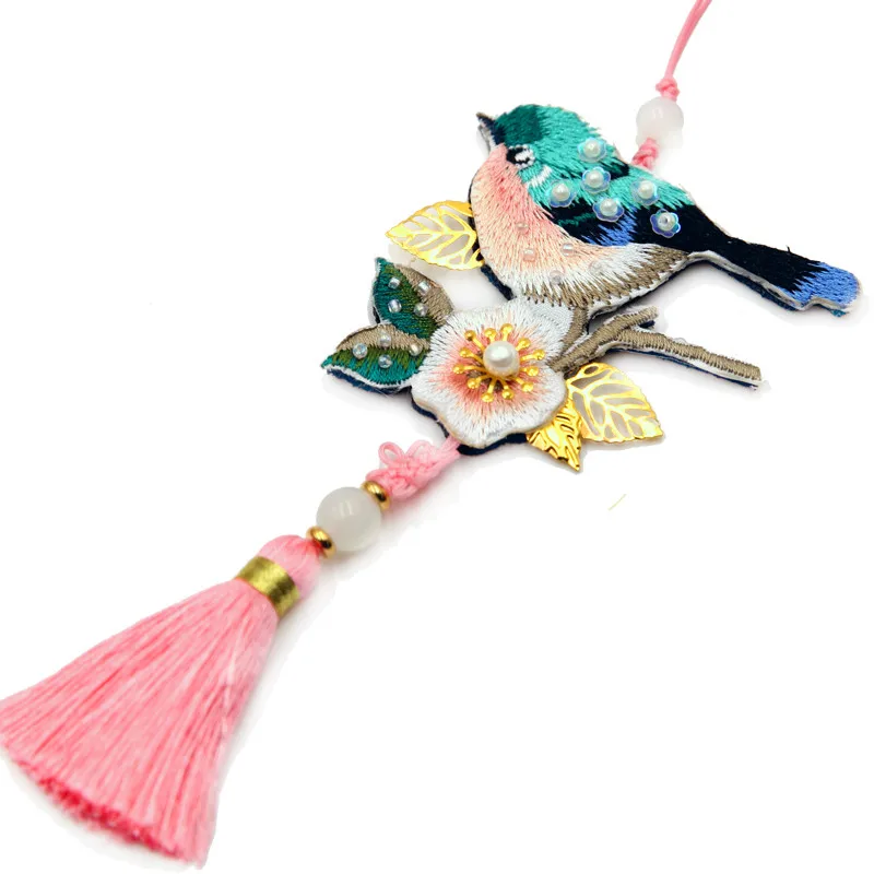 DIY Ремесло Набор для вышивания птица кулон в китайском ретро стиле материал