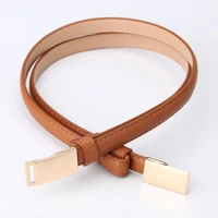 ladies leather designer belts new all match adjustable hasp small belts for women alloy buckle square belt for jeans waistband