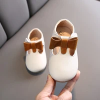 girls leather shoes 2022 new baby princess shoes cute bow knot single shoes soft sole toddler shoes non slip breathable fashion