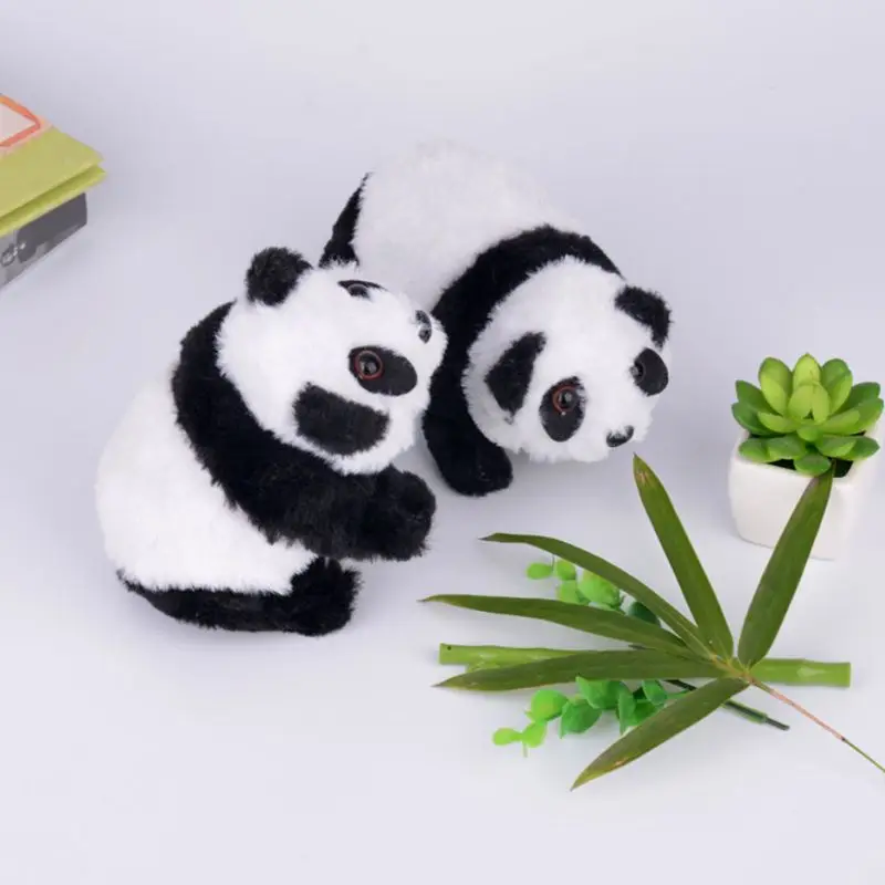 Очаровательные электрические музыкальные животные ходьба панда мягкая плюшевая