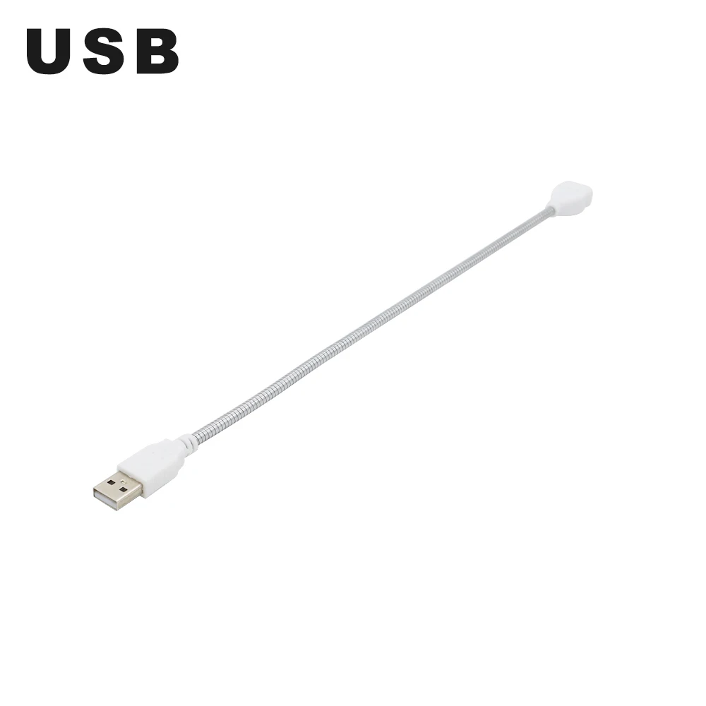 1 шт. удлинитель USB Гибкий металлический Кабель 35 см штекер гнездо для лампы роста