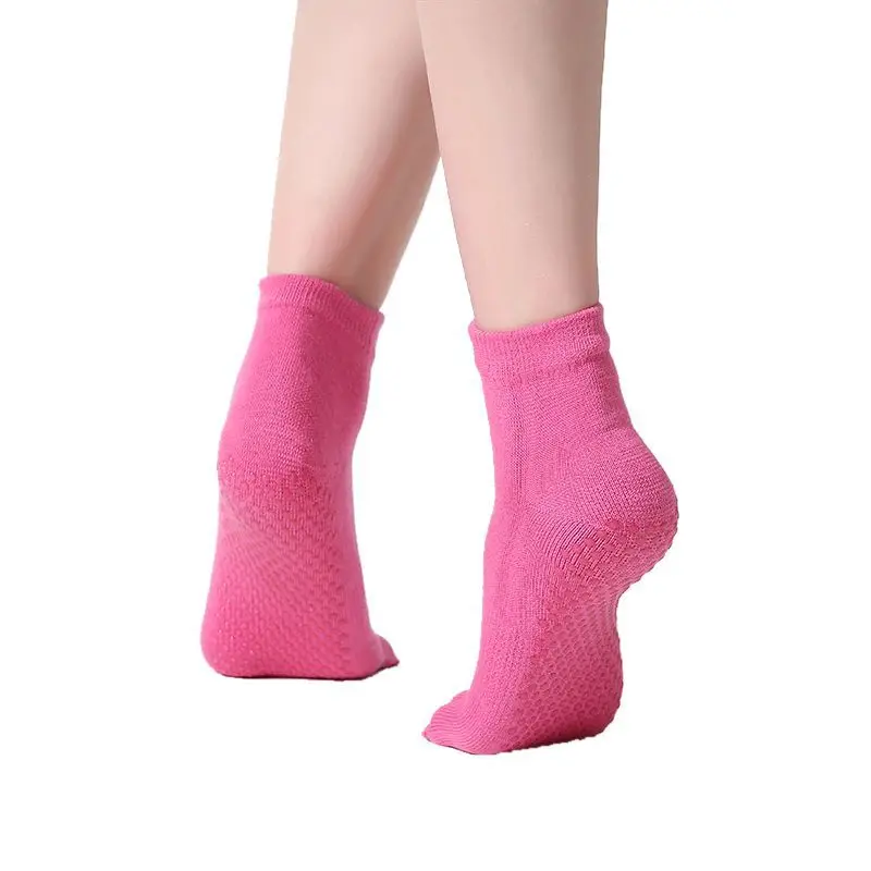 1 пара женские носки для йоги мужские Нескользящие на пять пальцев хлопковые