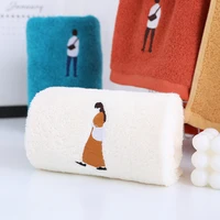 2pcs cotton hand face towel gym sports towel absorbent kitchen napkin beauty salon sauna spa bath wash cloth valentine gift t61