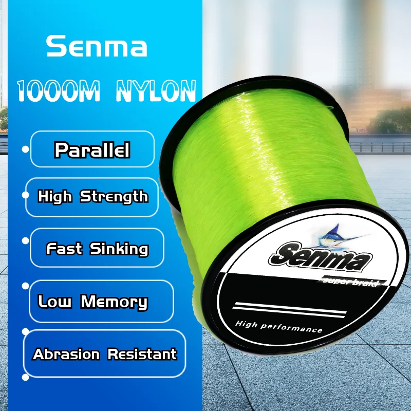 Senma 8X300 м, 500 м, 1000 м, PE леска, 8 нитей, плетеная леска, 10-100 фунтов, многофиламентная леска, гладкая