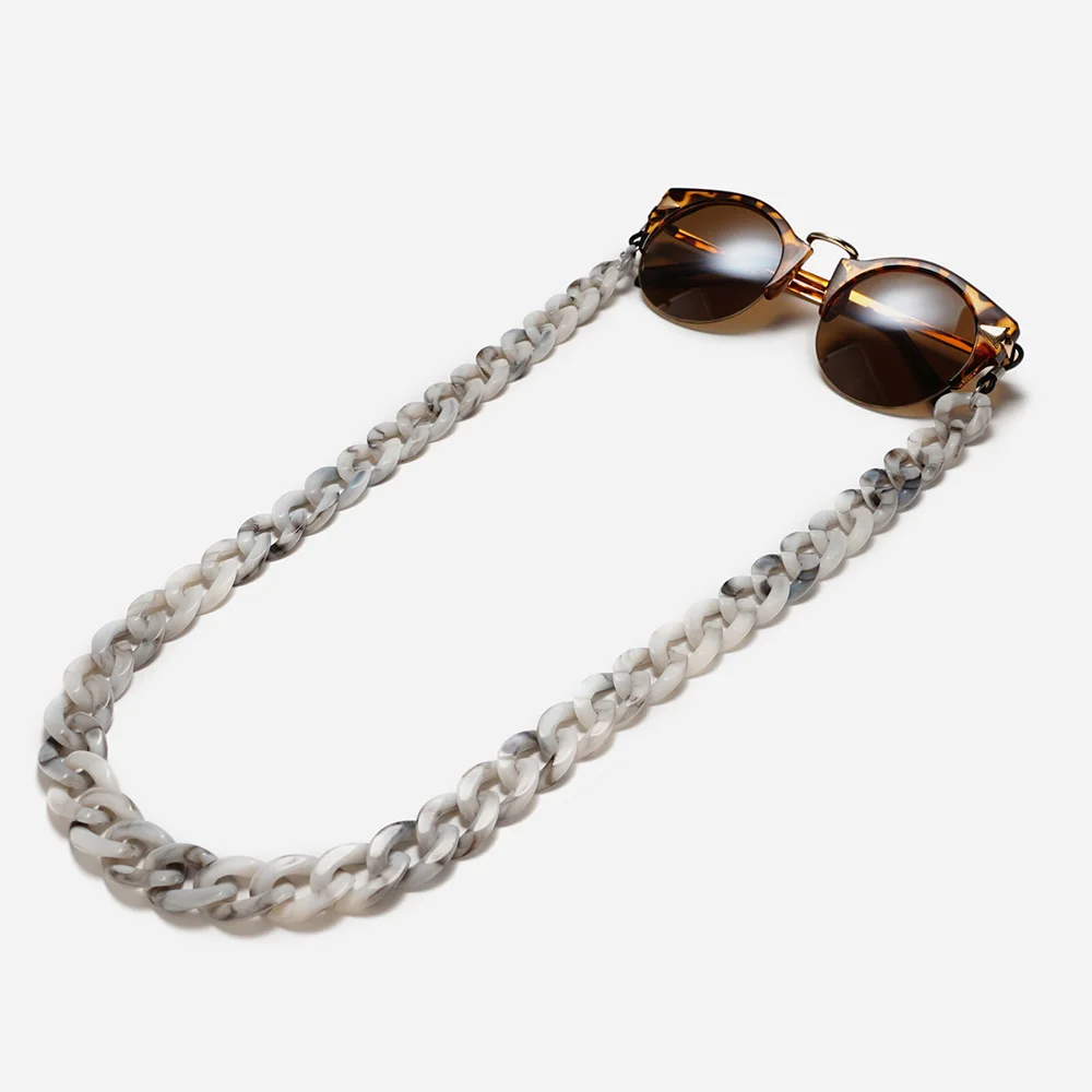 Очки для чтения женские 1 шт. Леопардовый цвет акриловый цепочка солнцезащитных