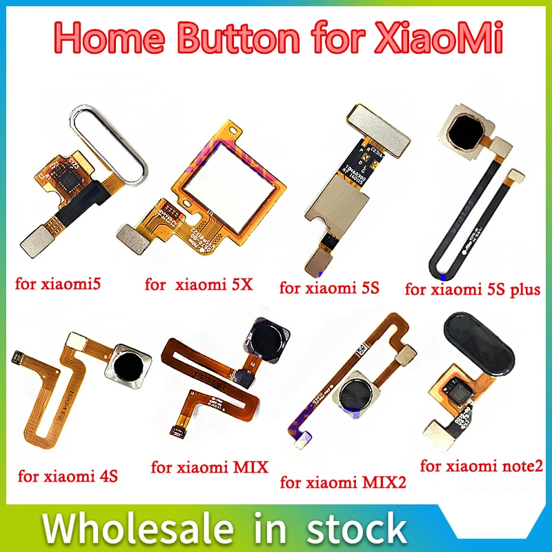 Кнопка Home гибкий кабель для XiaoMi 4S 5 X 5C 5S plus MAX MIX2 note2 кнопка включения отпечатка