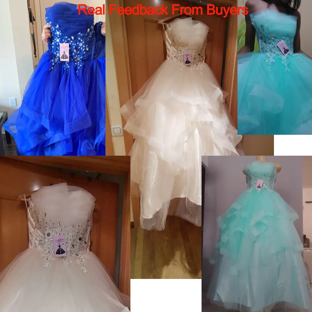 Quinceanera Dresses 2021 The Party Prom Elegant Strapless Ball Gown 5 Colors Formal Homecoming Dress Custom Size F | Свадьбы и