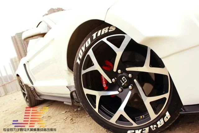 

Applicable to 15-17 Ford Mustang Modified Flame Carbon Fiber Side Skirt
