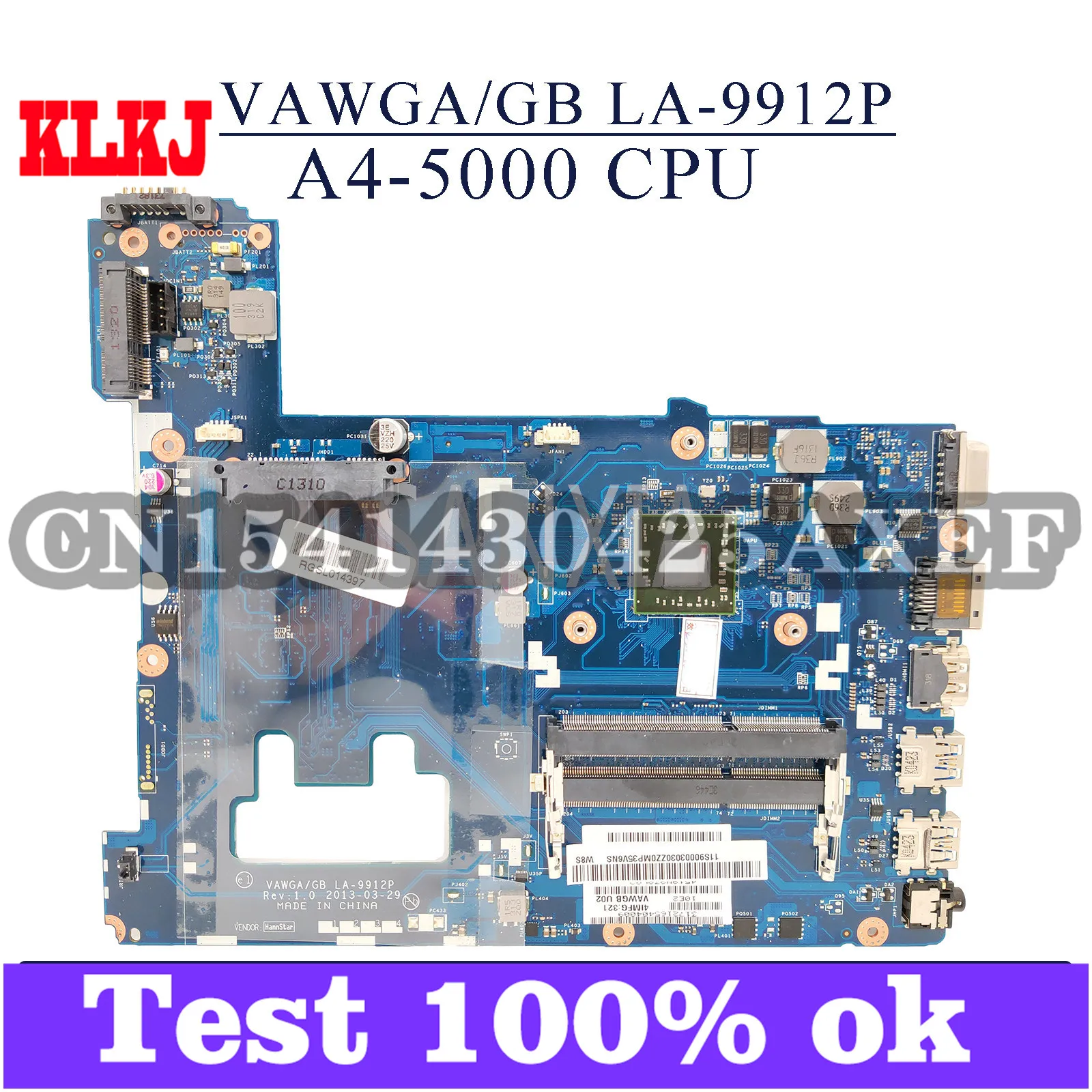 KLKJ VAWGA/GB LA-9912P     Lenovo G505    AMD A4-5000 