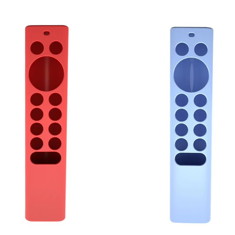 

2Pcs TV Remote Control Dustproof Silicone Case For Shield TV Pro / 4K HDR Remote Control,Red & Luminous Blue
