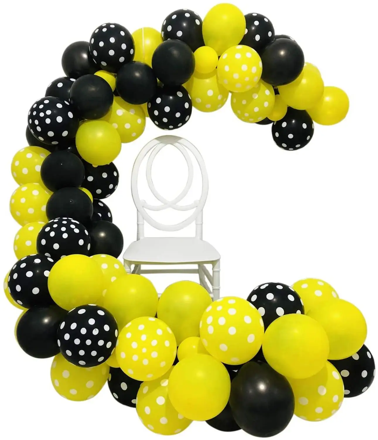 

122pcs Honey bee Theme Party Decor Black yellow dot Latex Balloons Bee Balloons Garland Arch theme Birthday Party Supplies