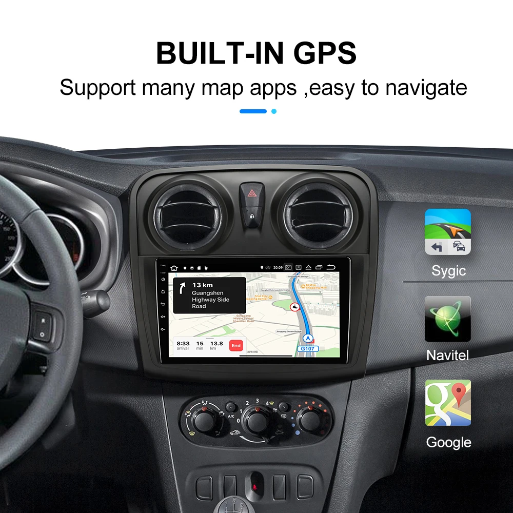 EBILAEN Android 10 0 автомобильный мультимедийный плеер для Renault Logan 2 2012 2019 Sandero 2014 GPS