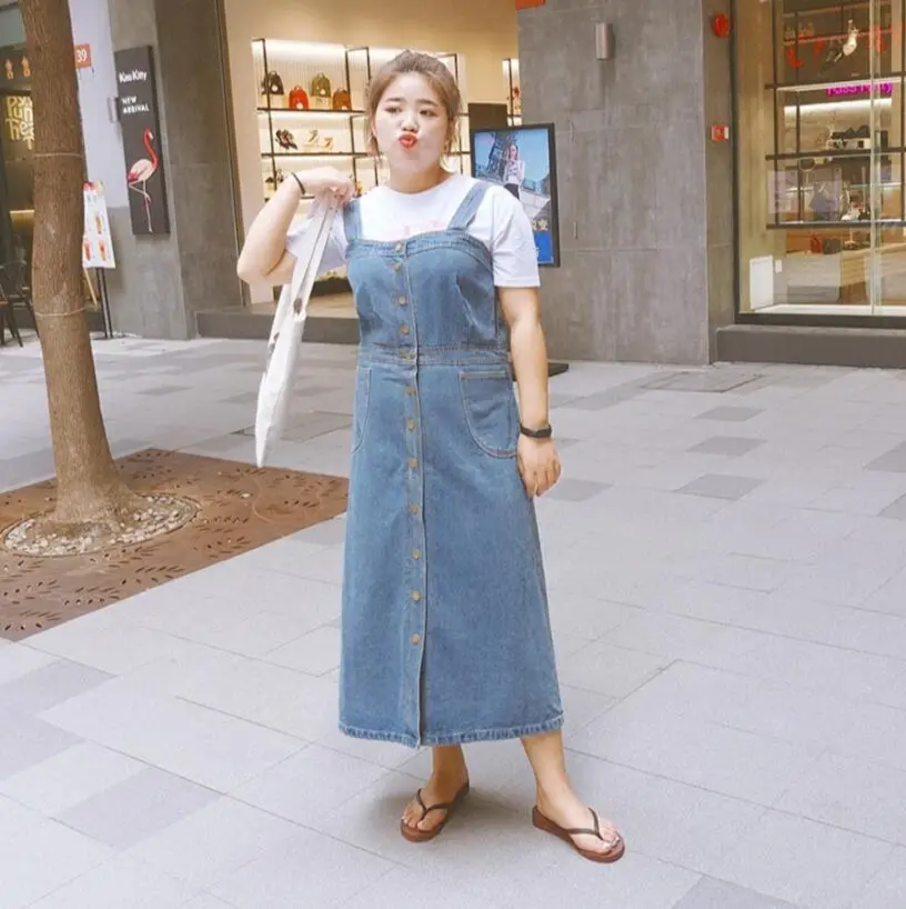 

Женское джинсовое платье без рукавов, однобортный сарафан на пуговицах, модель w613 большого размера 5XL на лето, 2020