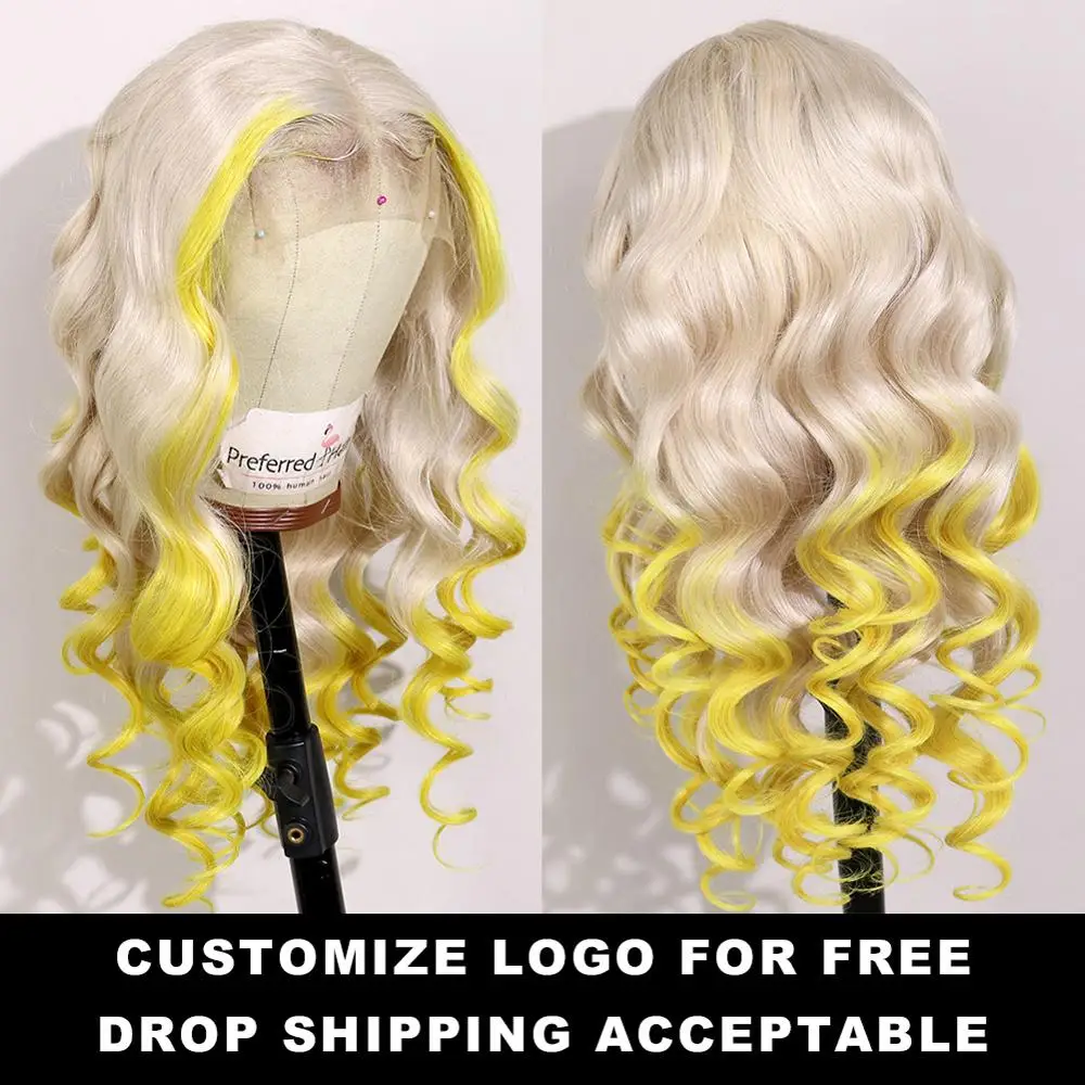 Предпочтительный парик с выщипываемым розовым оттенком бразильский Омбре на