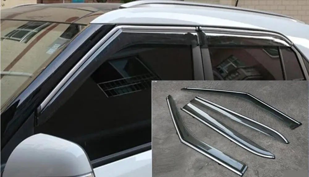 Внешний оконный козырек из АБС-пластика навесы дефлектор крышка 4 шт. для Hyundai Creta