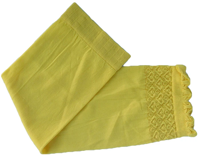 Yellow Green Мусульманские женщины нарукавники исламский нарукавник хиджаб эластичная ткань абайя рукава Рамадан Ближний Восток Защита от солнца Мода - Цвет: Yellow Green