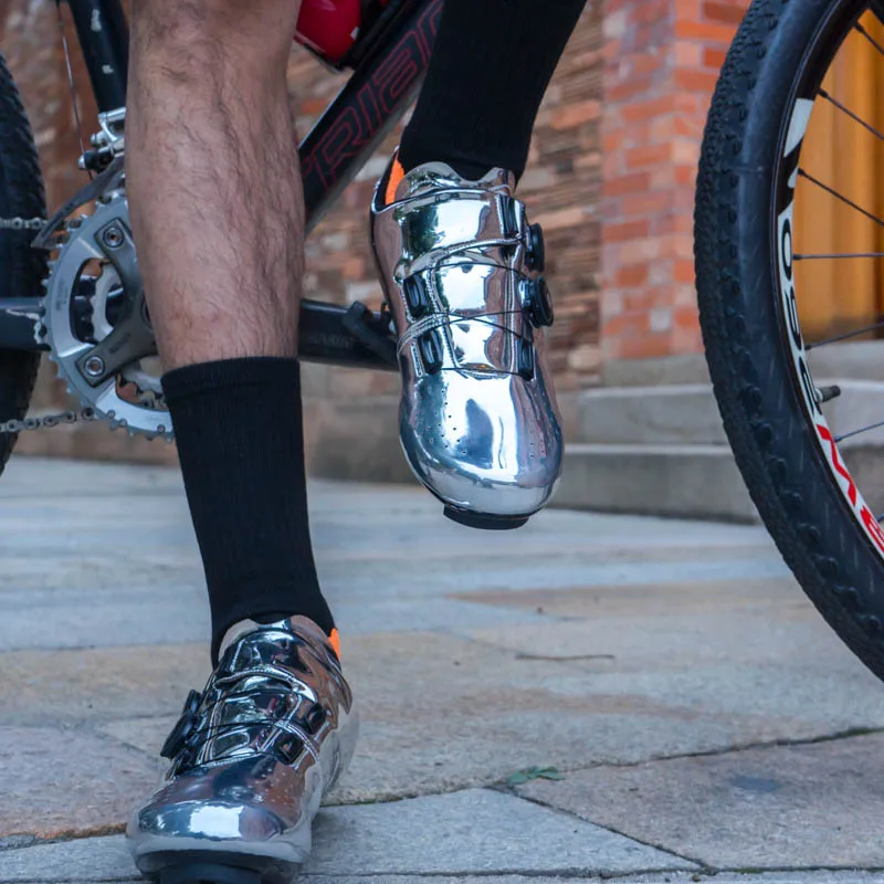 

Professional Self-Locking Men Road Bike Shoes Ultra-Light Non-Slip Women MTB Cycling Shoes SPD Pedal Racing Flat-Bottomed Shoes