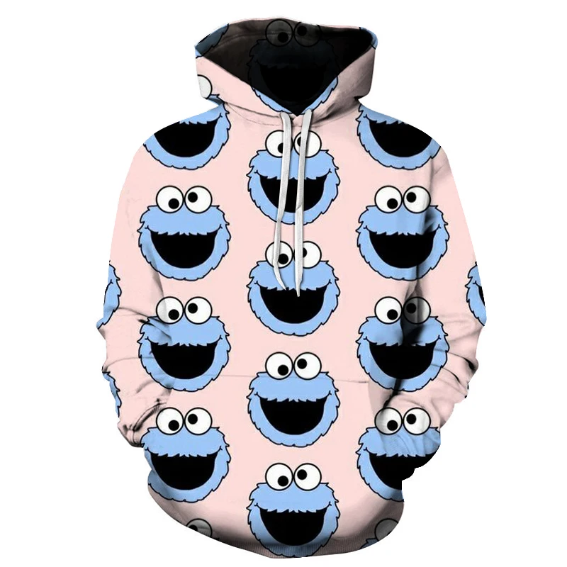 2021 Новая мода 3D Толстовка мужская плюшевая кукла печать Белая harajuku спортивная