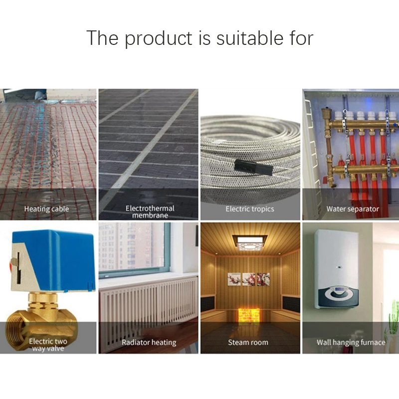 

Voice APP Control Smart Programmable Thermostat Electric Heating Celsius/Fahrenheit Switchable Backlight Thermostat