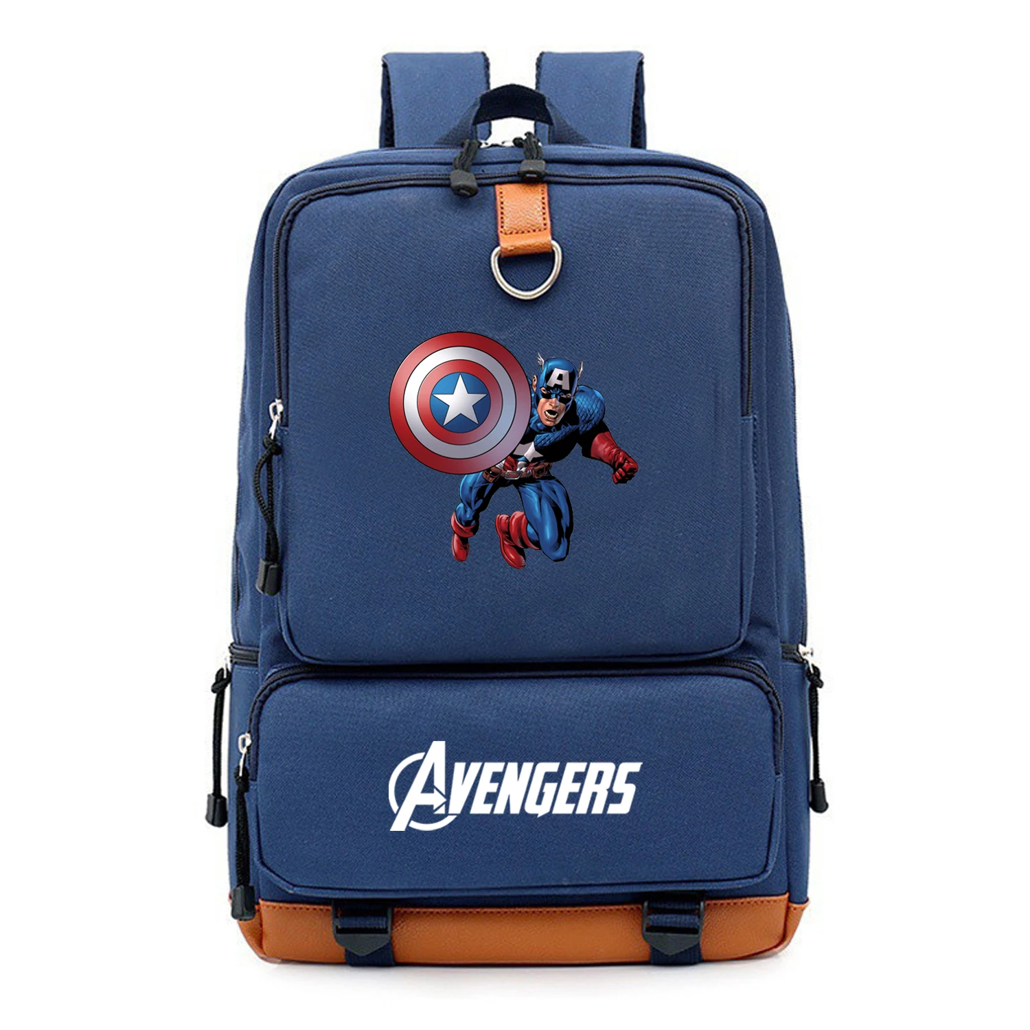 MARVEL Superhero Captain America School Bags Nylon Large Capacity Student Backpack School Bag Boy Escolar Mochila Laptop Bag