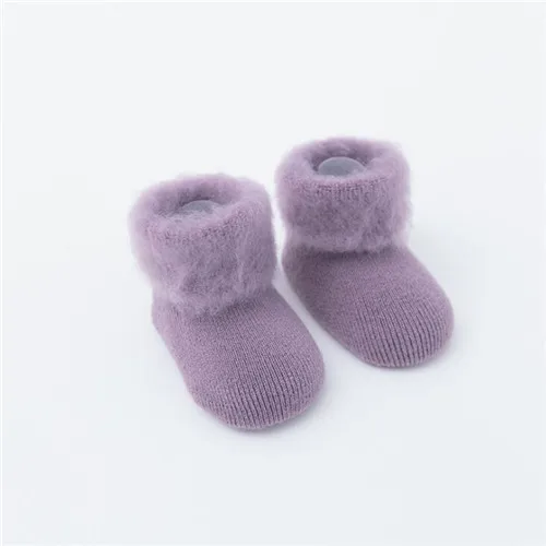 

Winter Thick Terry Baby Socks Warm Newborn Cotton Boys Girls Solid Cute Non-Slip Toddler Socks Floor Sock Baby Accessories