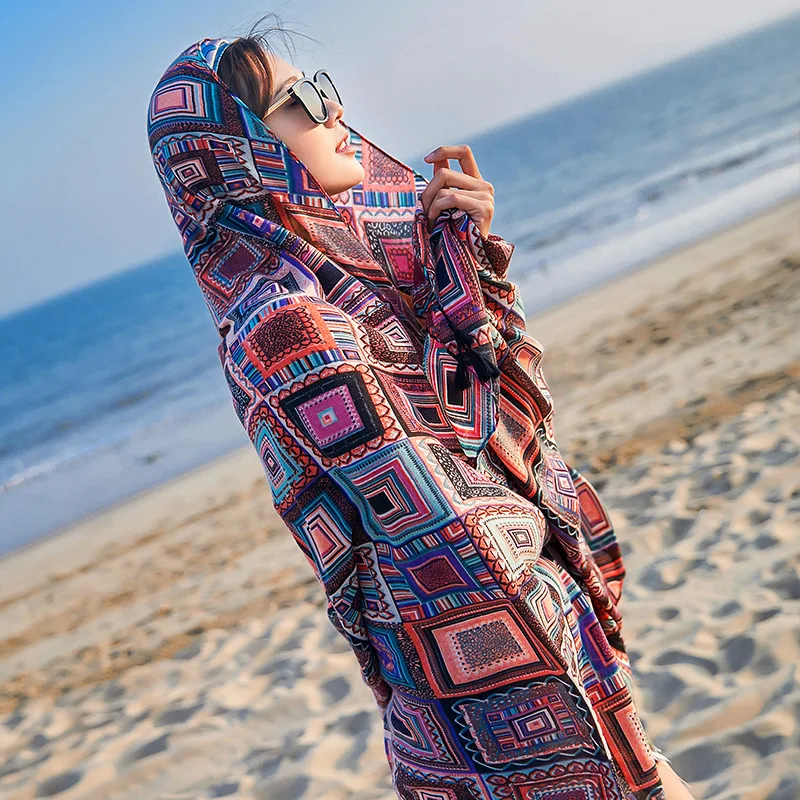 

2021 Spring Summer Twill Cotton Women Scarf Shawl Print Thin Pashmina Long Tassel Scarves Beach pareo foulard femme Plus Size