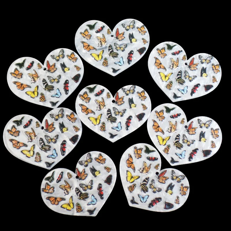 

Бусины для ювелирных изделий, 8 шт., 40x30x2 мм