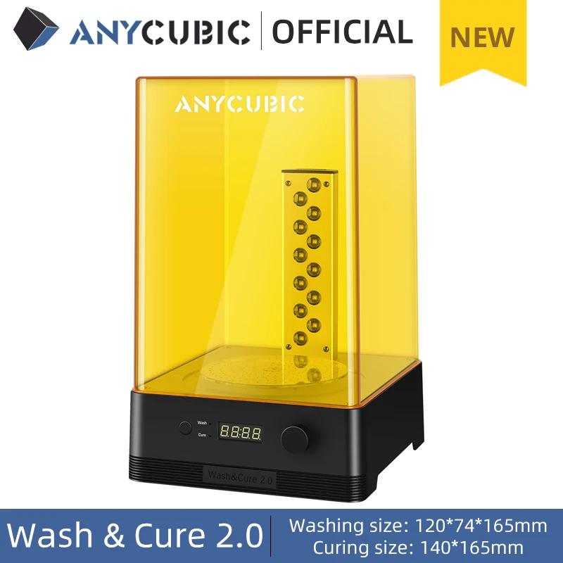 ANYCUBIC мойка и выдерживание 2 0 УФ ротационная отверждающая Смола Очистительная