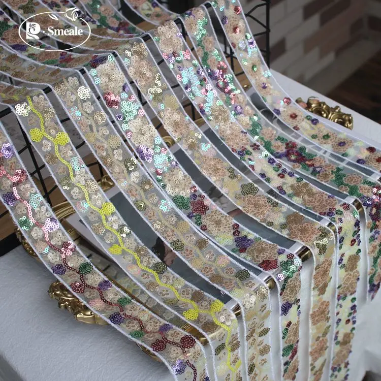 

Цветной яркий цвет 3,5 см широкая сетка блестки кружево Кружева Одежда ручной работы сделай сам одежда аксессуары материалы RS2978