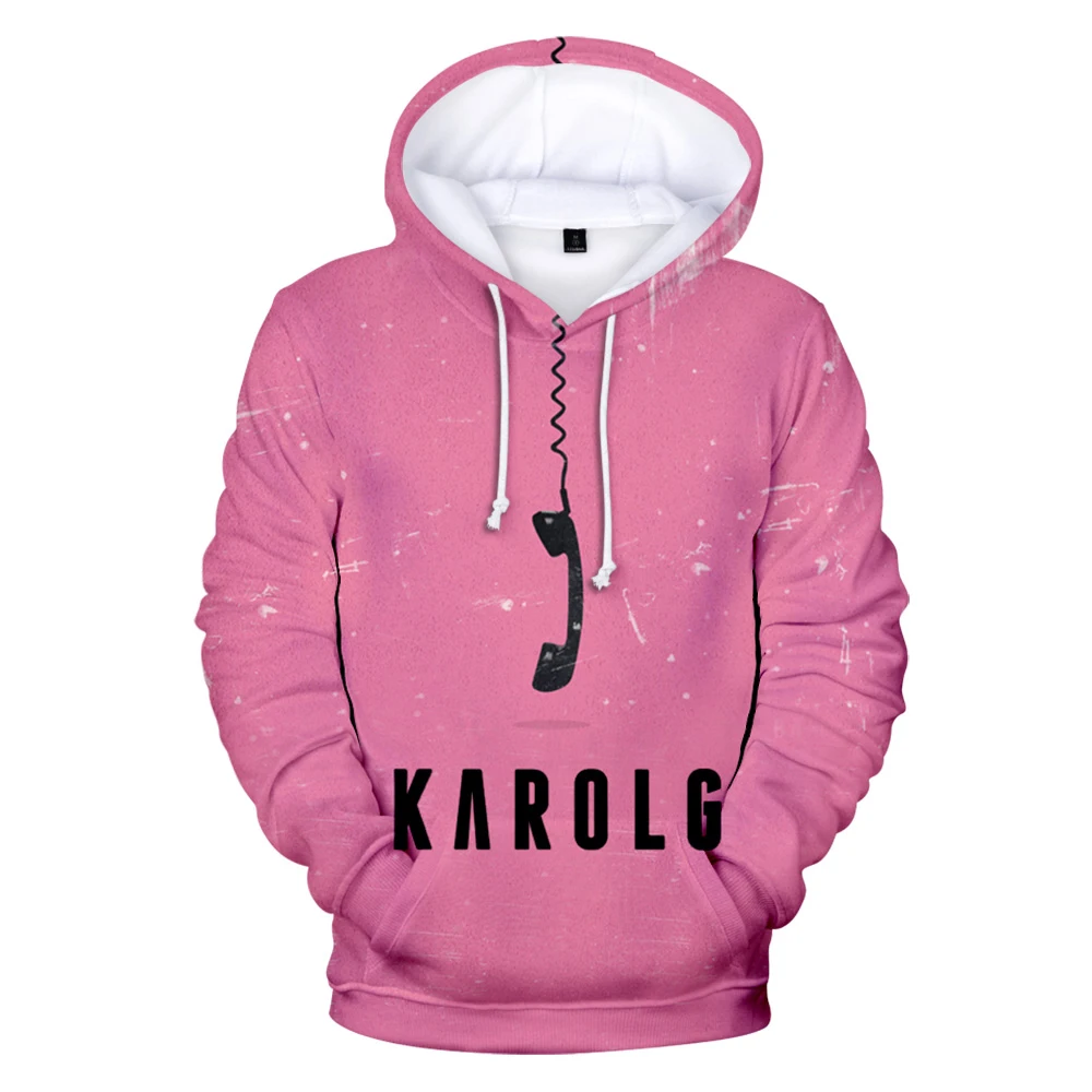 

Ropa De Mujer Sudadera 2021 Karol G 3D Hoodies Sweatshirt Women Men Pullovers Hooded Sweatshirt with Print KAROL G Trackksuit XL