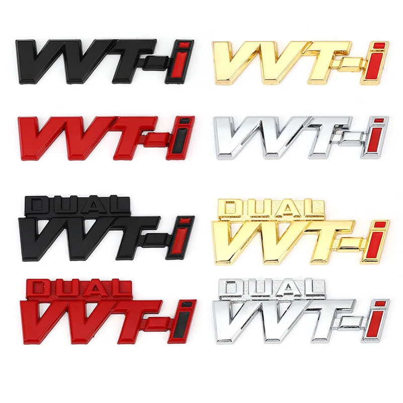 

Car Sticker Fender Emblem Auto Side Wing Badge Decal for Toyota Dual VVT-i VVTi Camry Corolla Yaris Rav4 Chr Auris Avensis Reiz