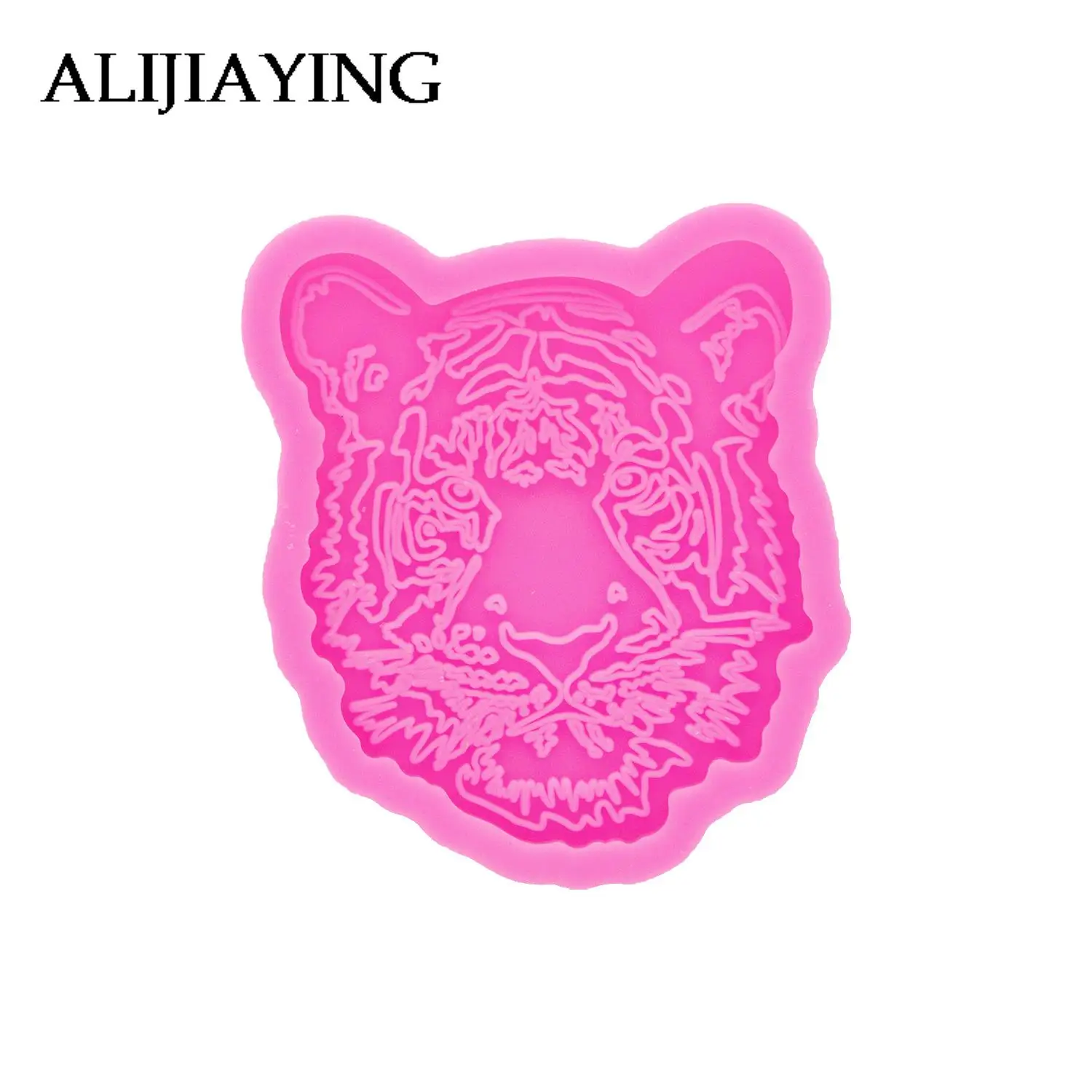 

DY1054 Блестящие смоляные формы с головой тигра, силиконовая форма для ручки телефона, украшение для телефона, силиконовая форма для помадки с головой льва, шоколада