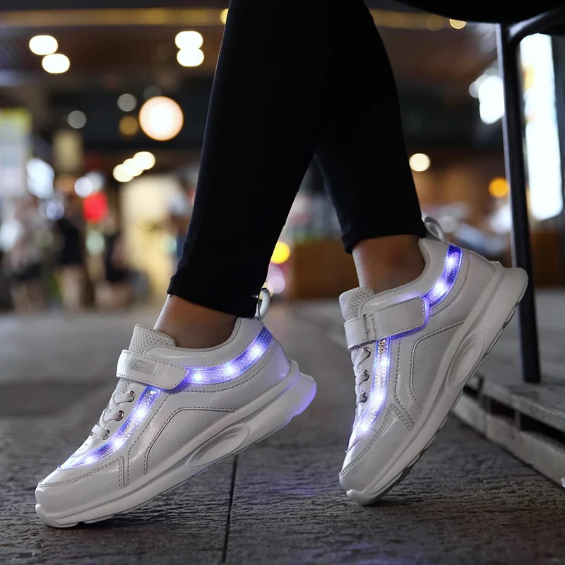 Детские туфли-светильник Kyrie 4k 1 обувь для мальчиков и девочек 11 в стиле ретро